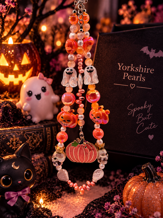 Shivering Pumpkin Pearl Bag Charm