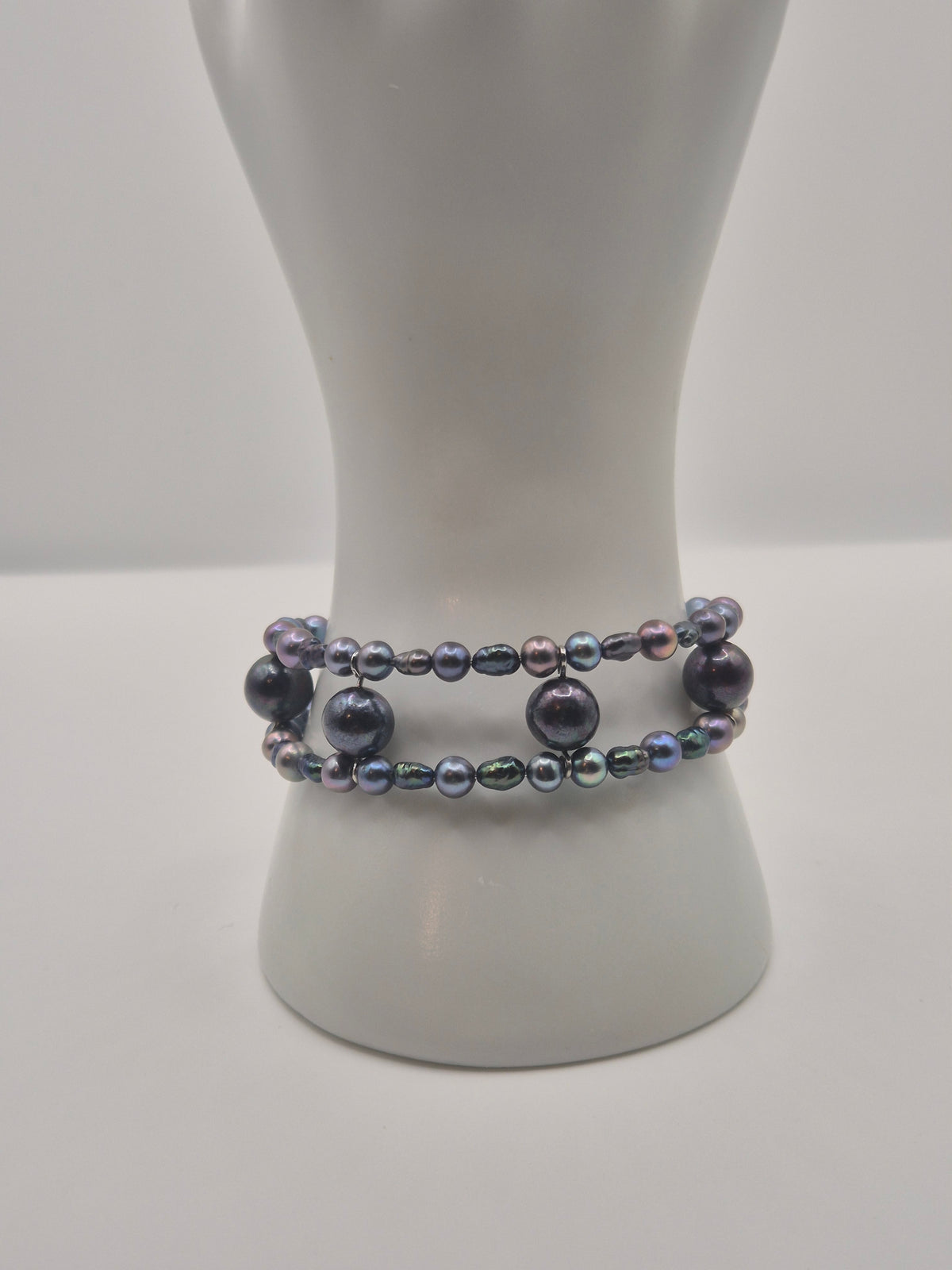 Mystic Peacock Pearl Bangle