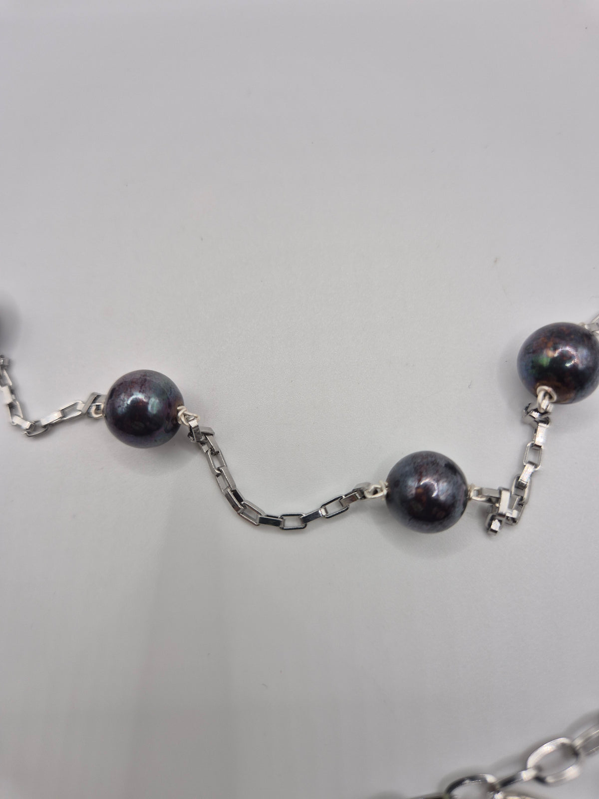 Midnight Talisman Pearl & Charm Necklace