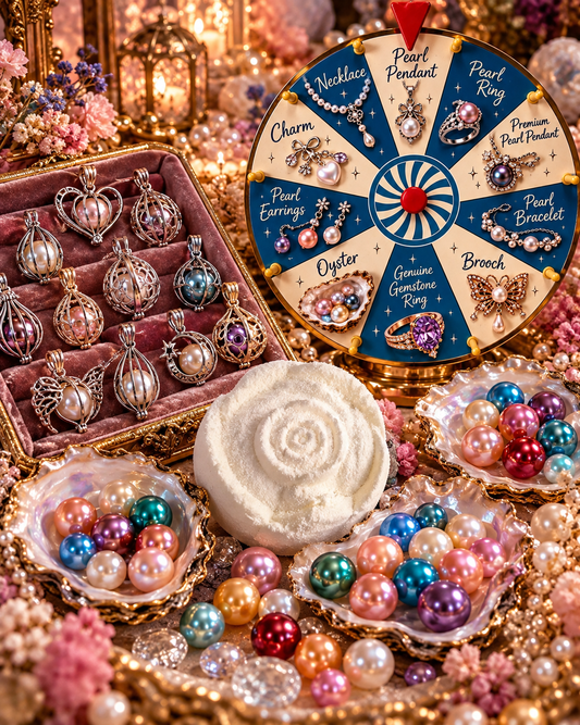 Genuine Pearl Reveal Fizzer & Cage with Free Spin of the Wheel