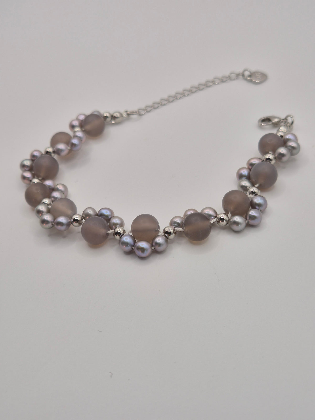 Drusy Agate & Pearl Bracelet