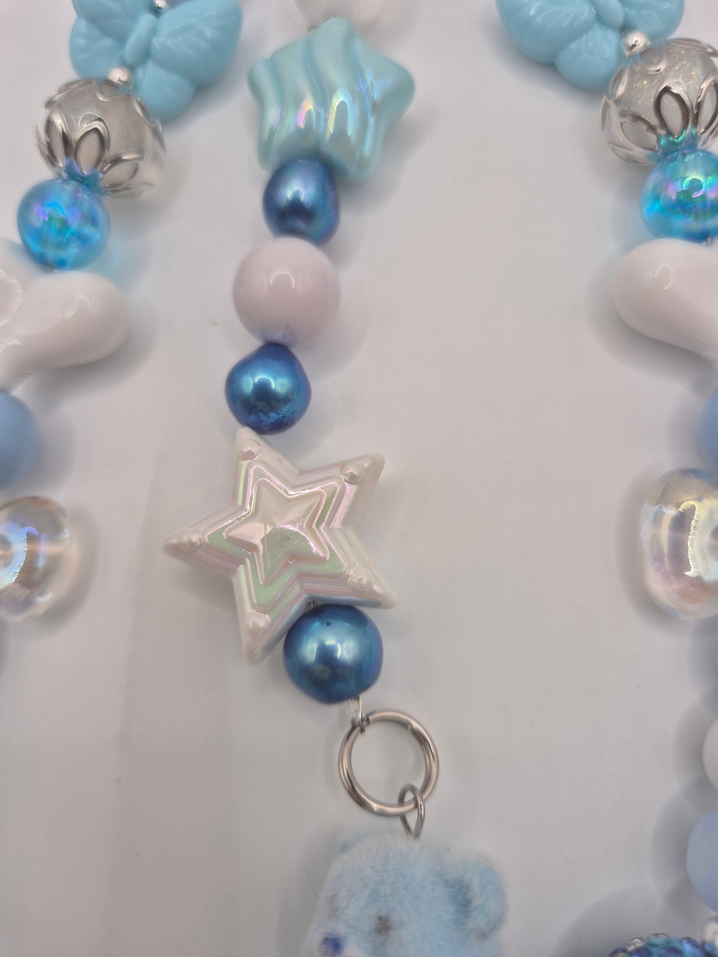Nighttime Bear Pearl Bag & Phone Charm