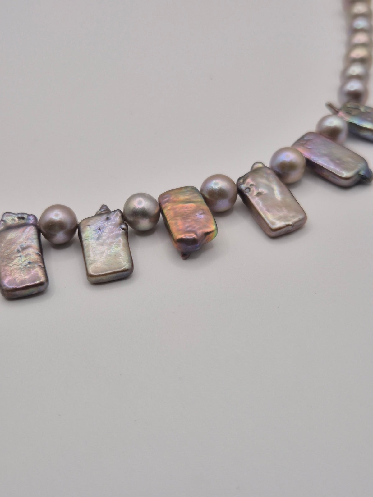 Moonlit Shards Pearl Necklace