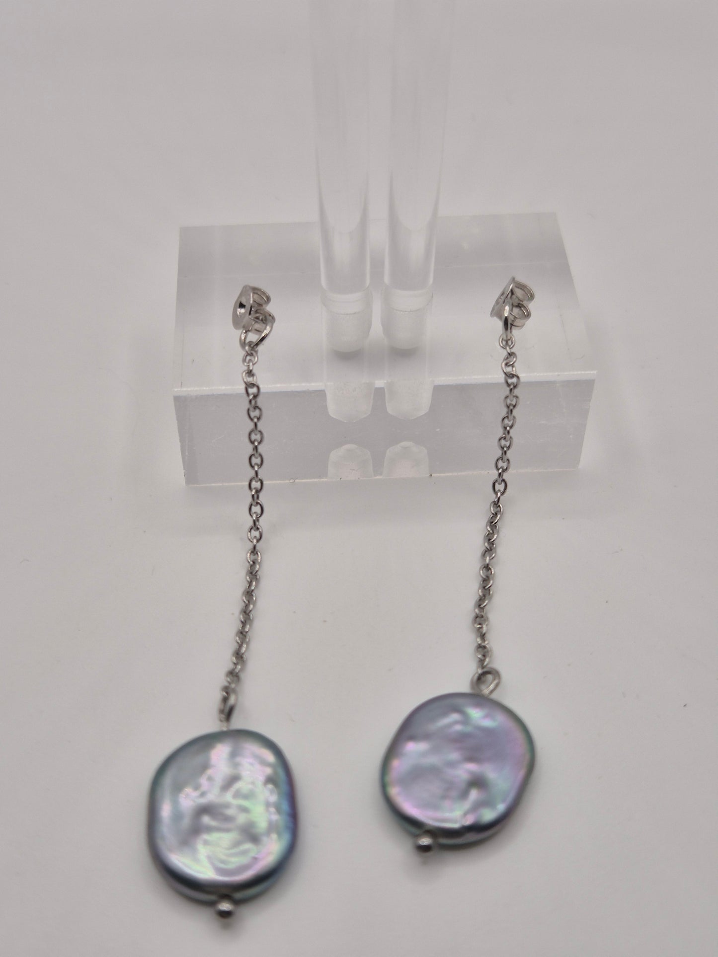 Petite Dragon Earrings with Removable Pearl Dangle