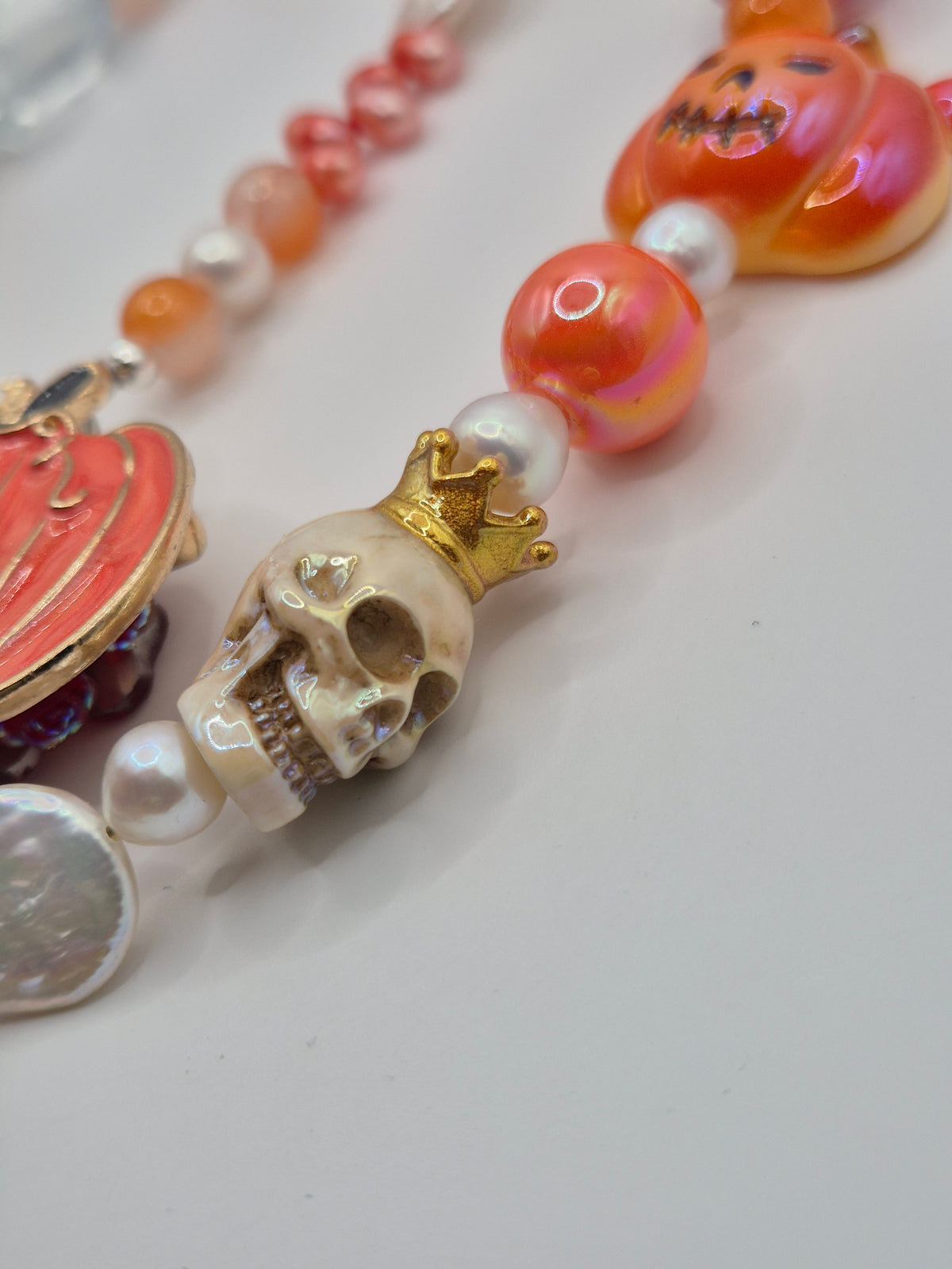 Shivering Pumpkin Pearl Bag Charm
