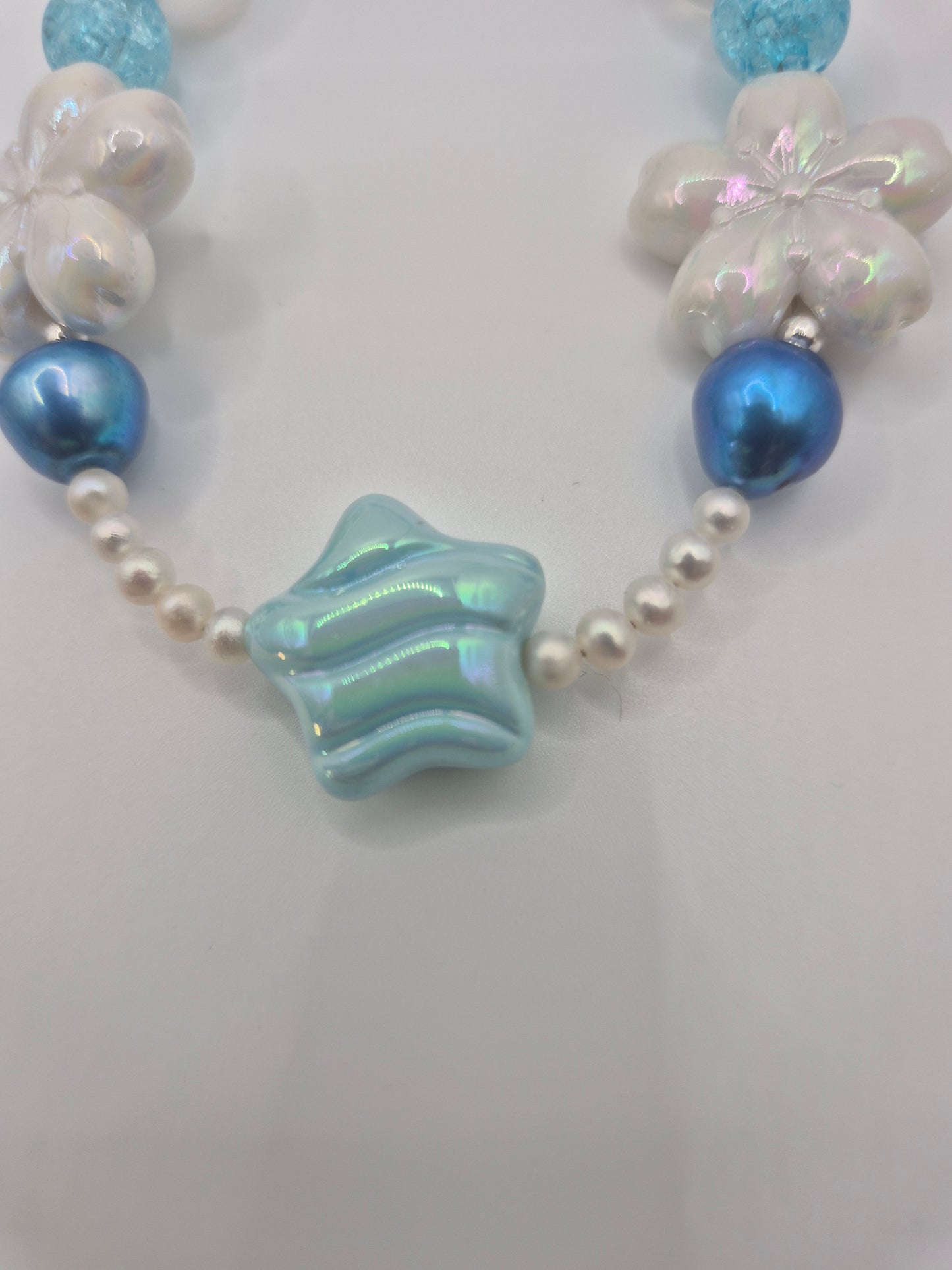 Nighttime Bear Pearl Bag & Phone Charm