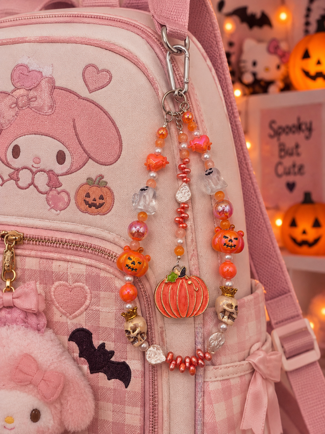 Shivering Pumpkin Pearl Bag Charm