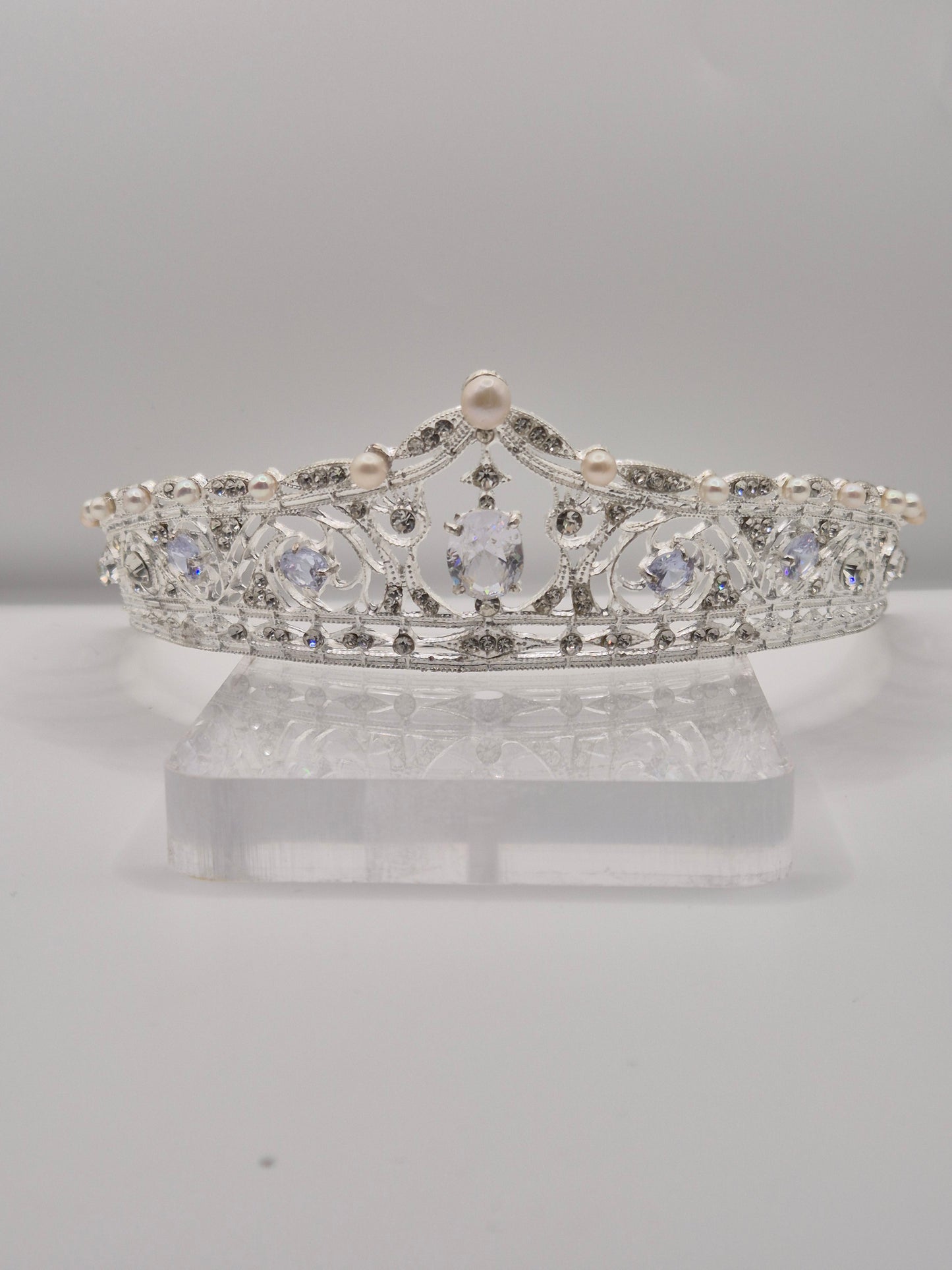 Imperial Grace Pearl Tiara