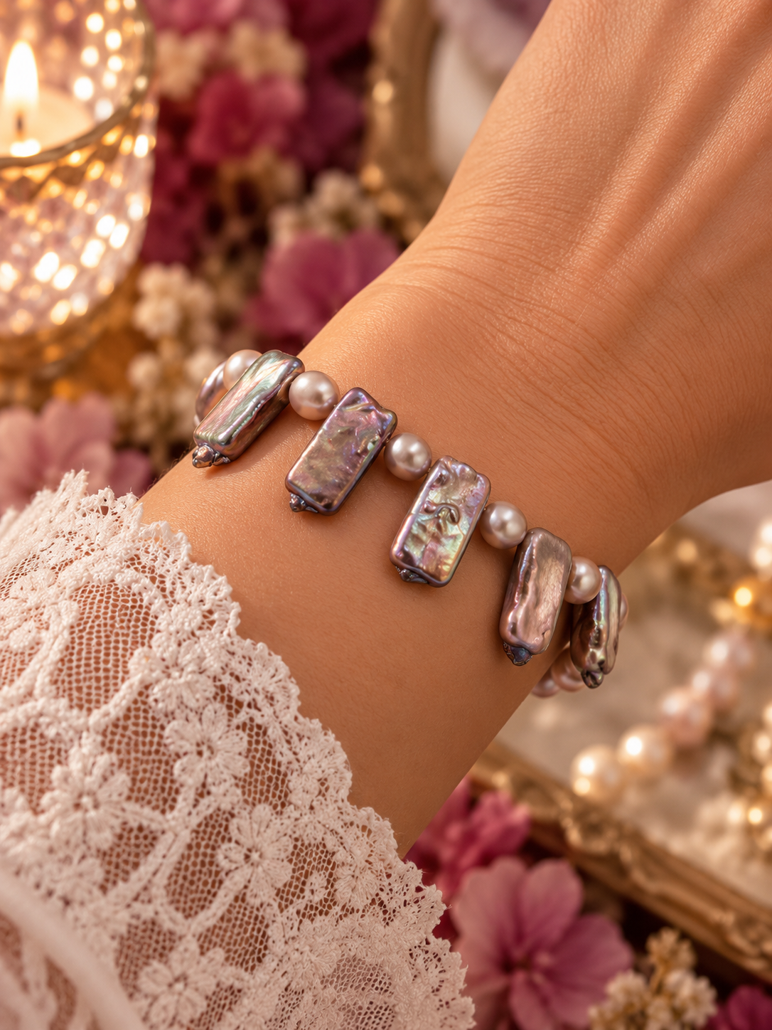 Multiple Pearl Bracelet