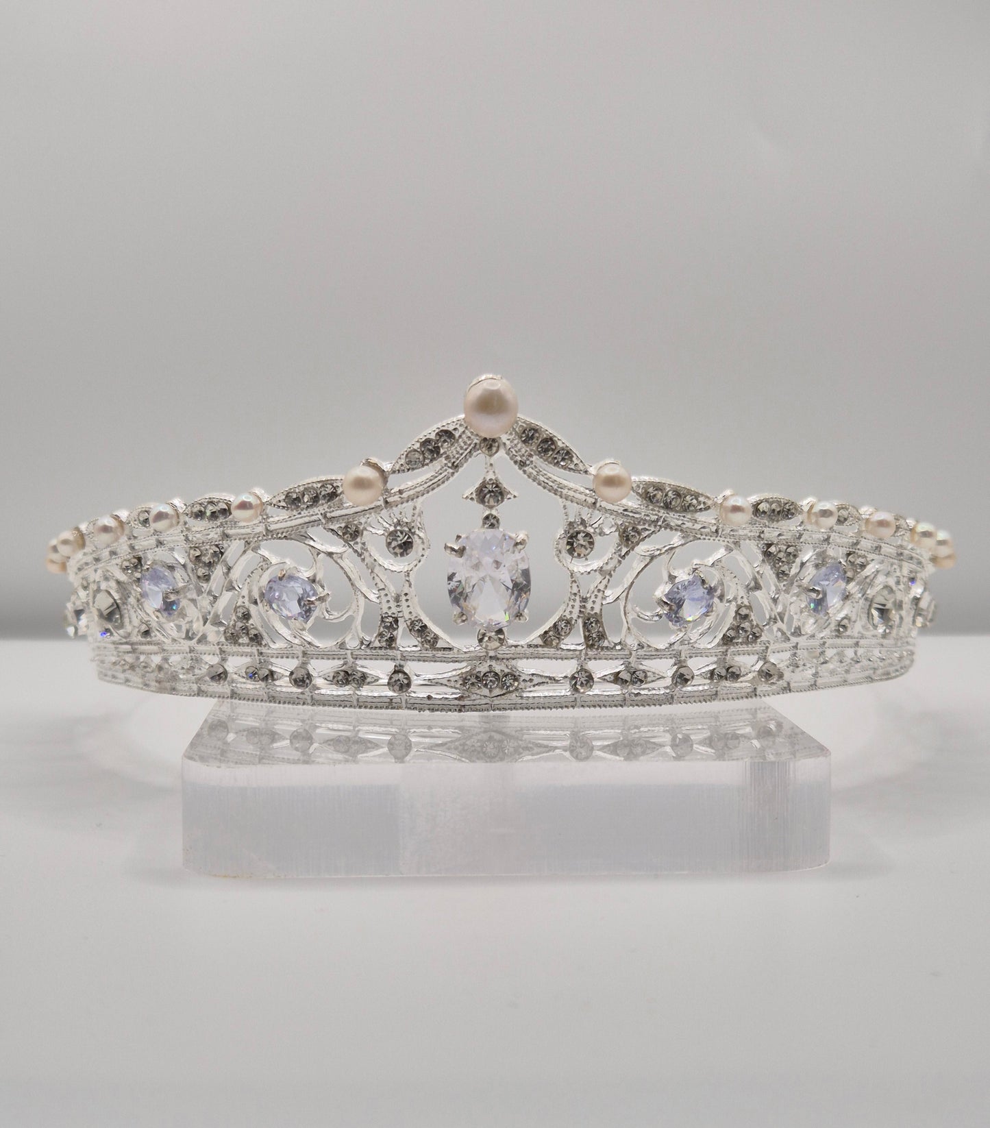 Imperial Grace Pearl Tiara