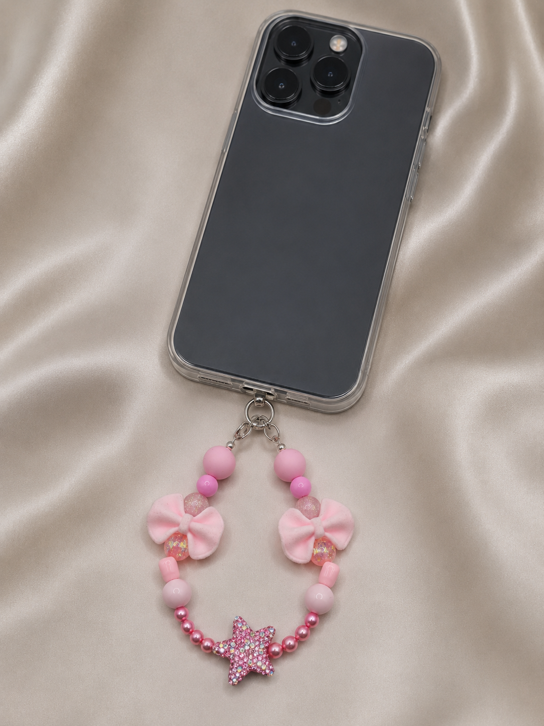 Pink Perfection Pearl Phone Charm