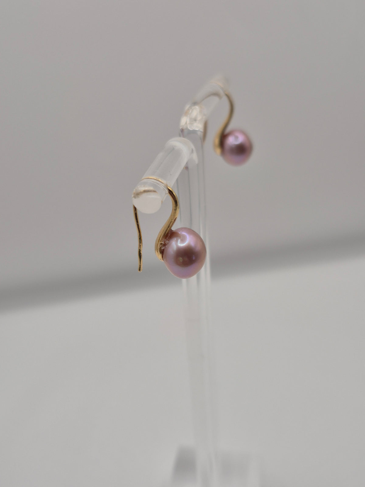 Golden Hook Pearl Earrings