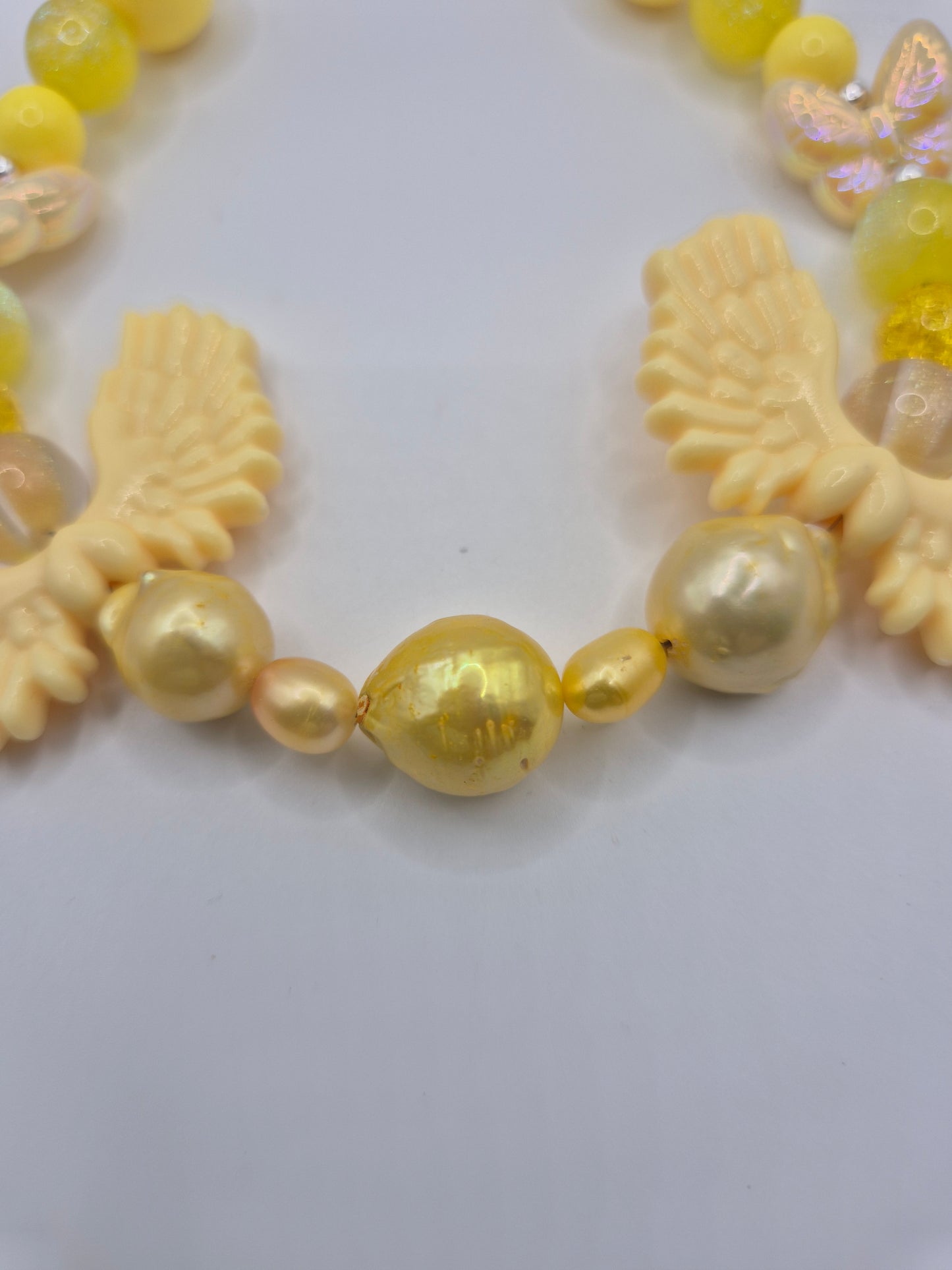 Mellow Yellow Pearl Phone Charm