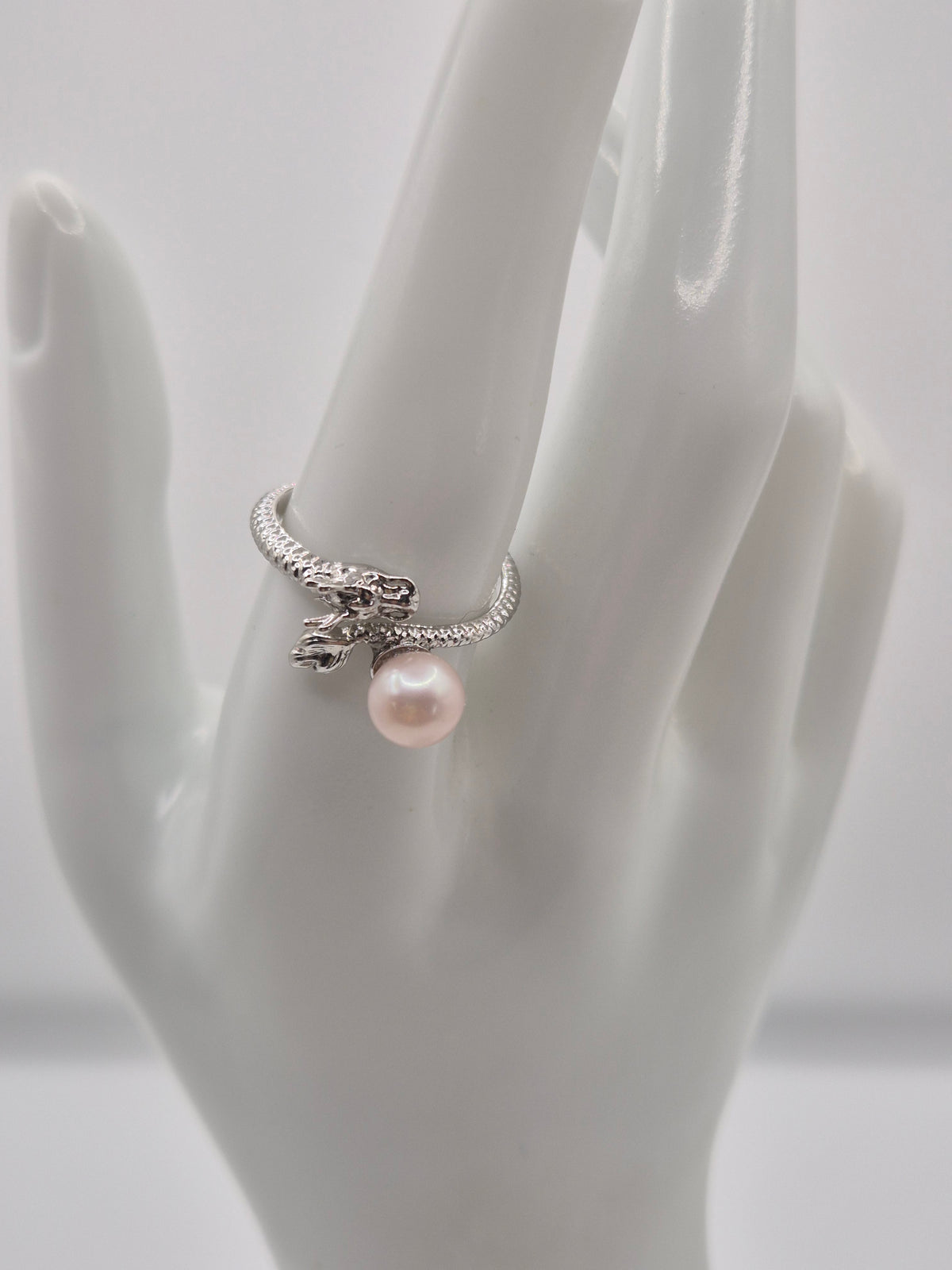 Cute Dragon Pearl Ring