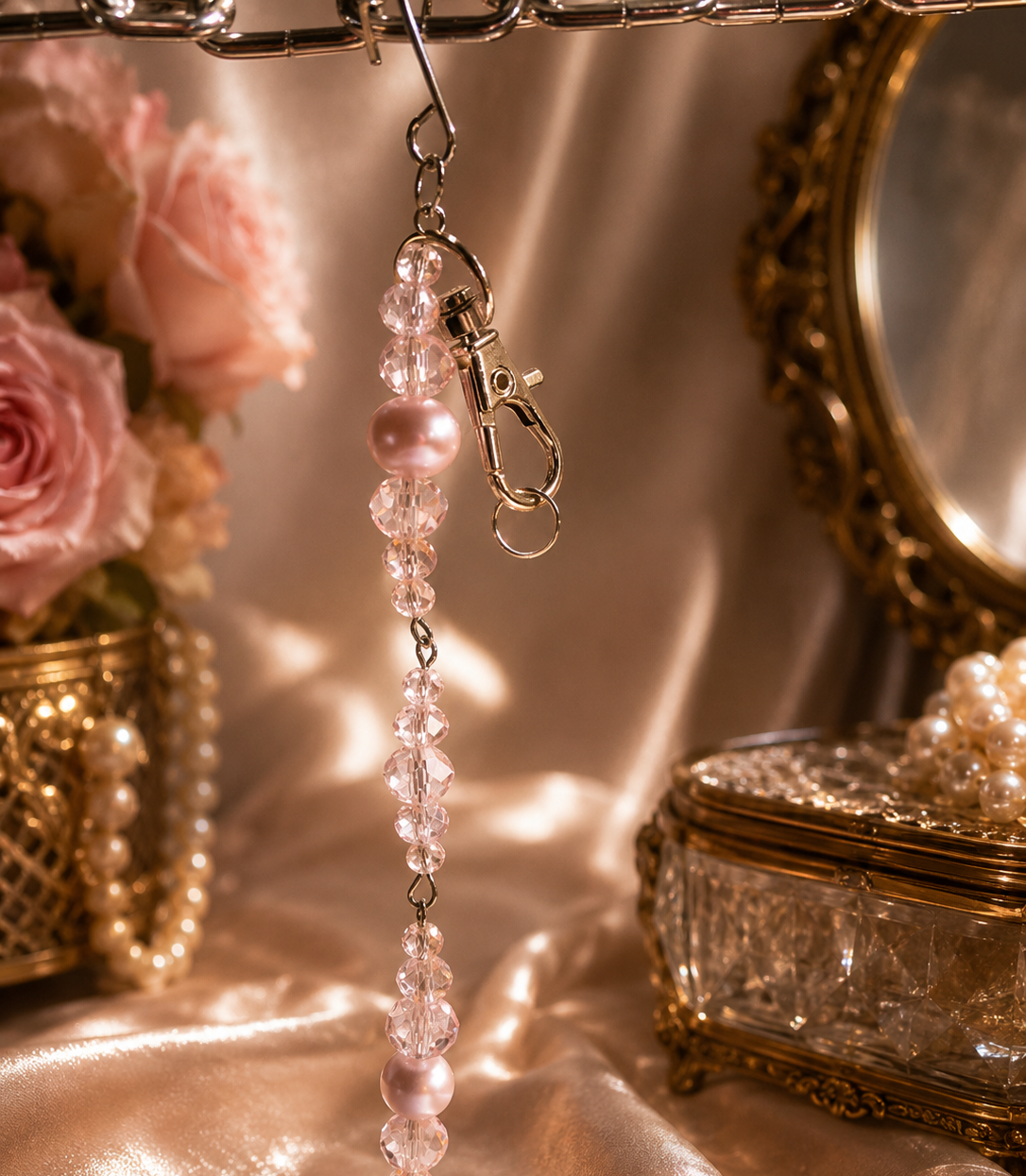 Pink Blush Single Strand Suncatcher
