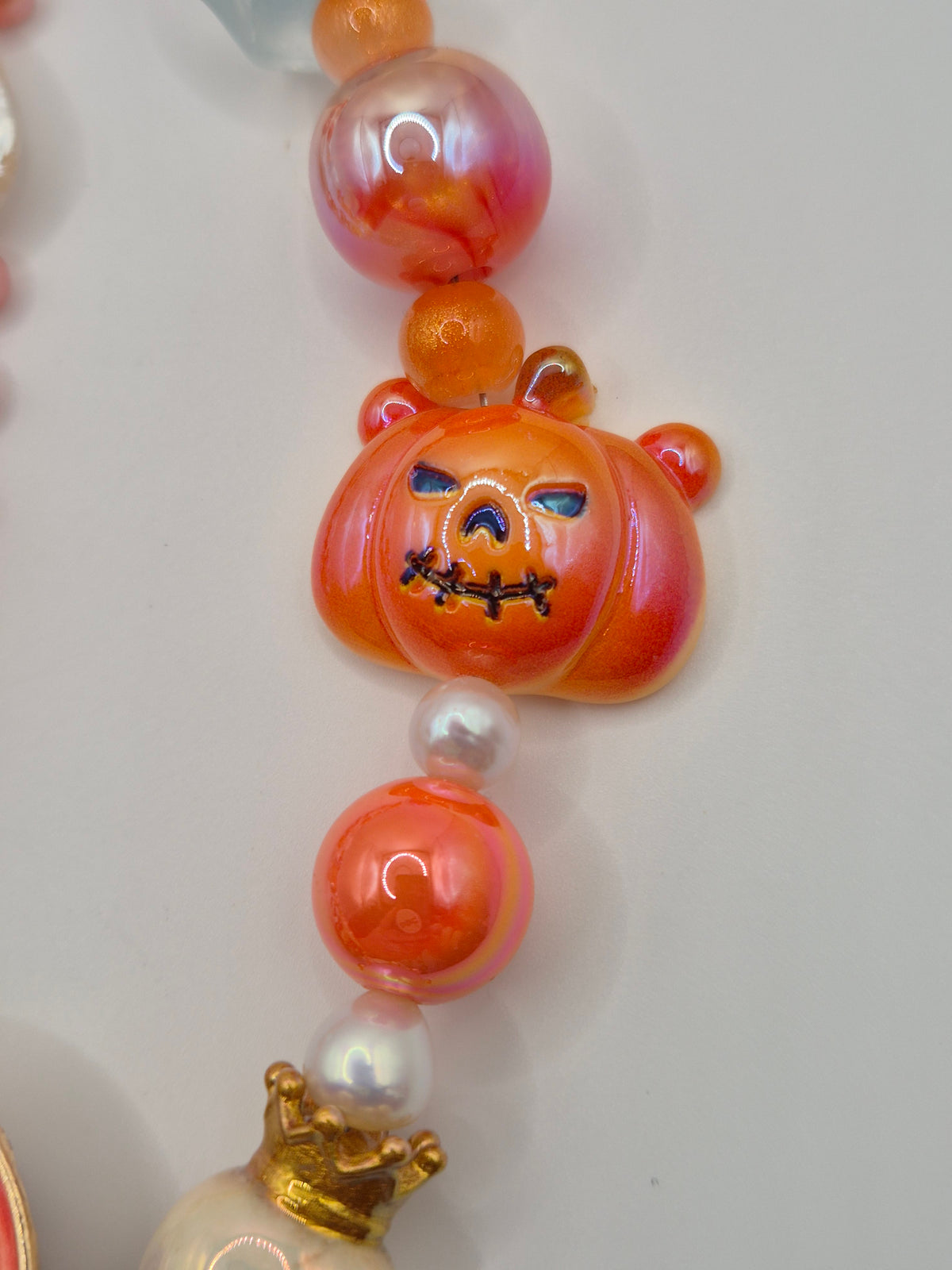Shivering Pumpkin Pearl Bag Charm