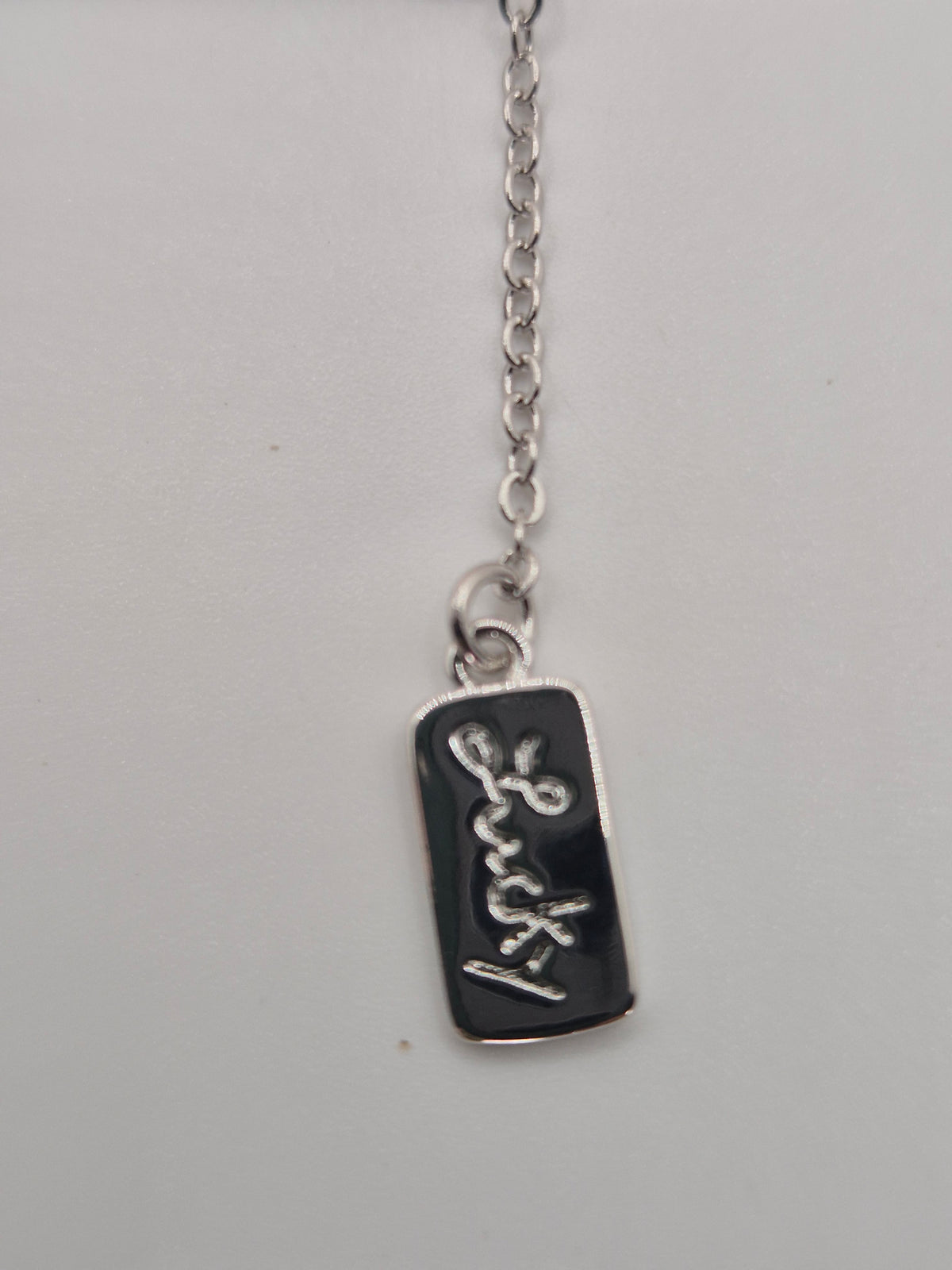 Lucky Safety Pin Pearl Necklace