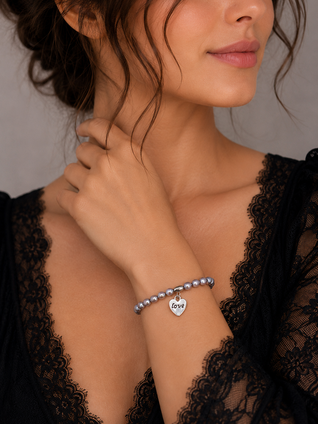 Loving Blue Blush Pearl Bracelet