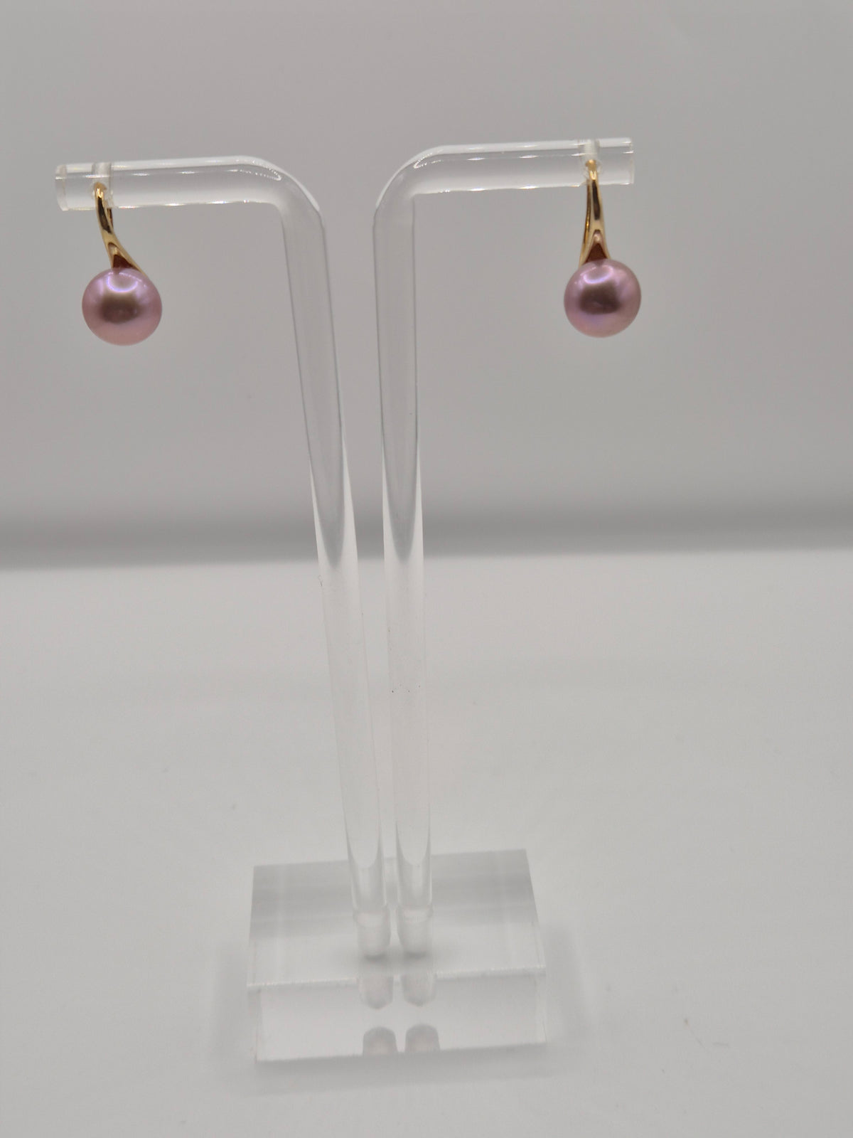 Golden Hook Pearl Earrings