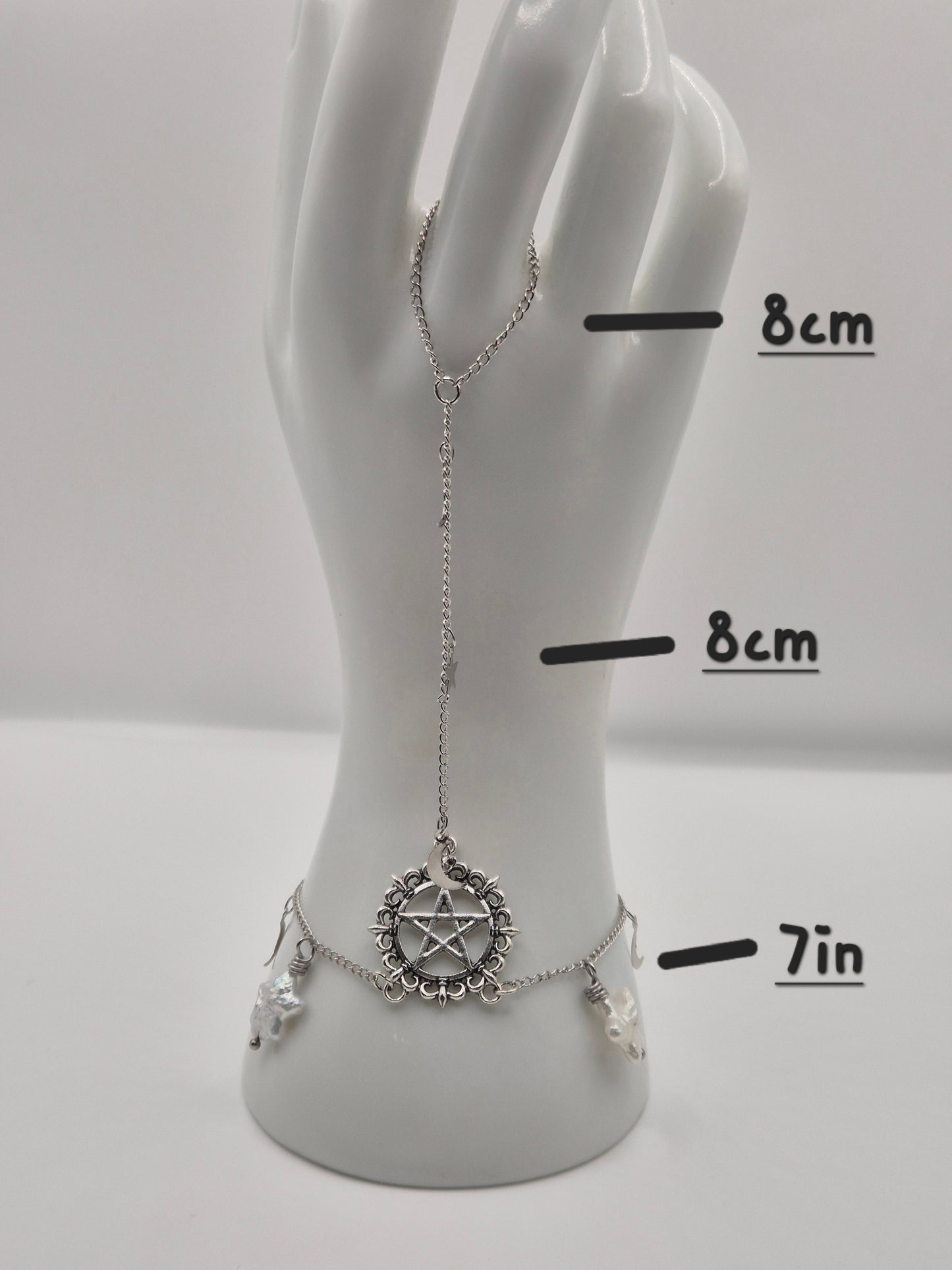 Starry Wiccan Pearl Handchain