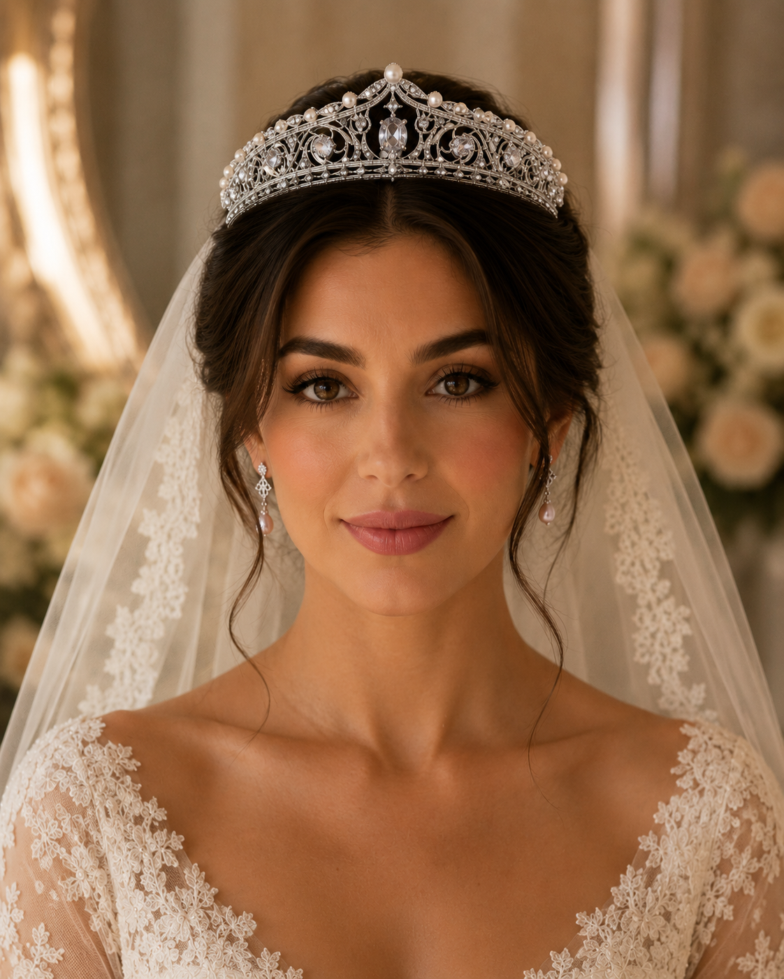 Imperial Grace Pearl Tiara