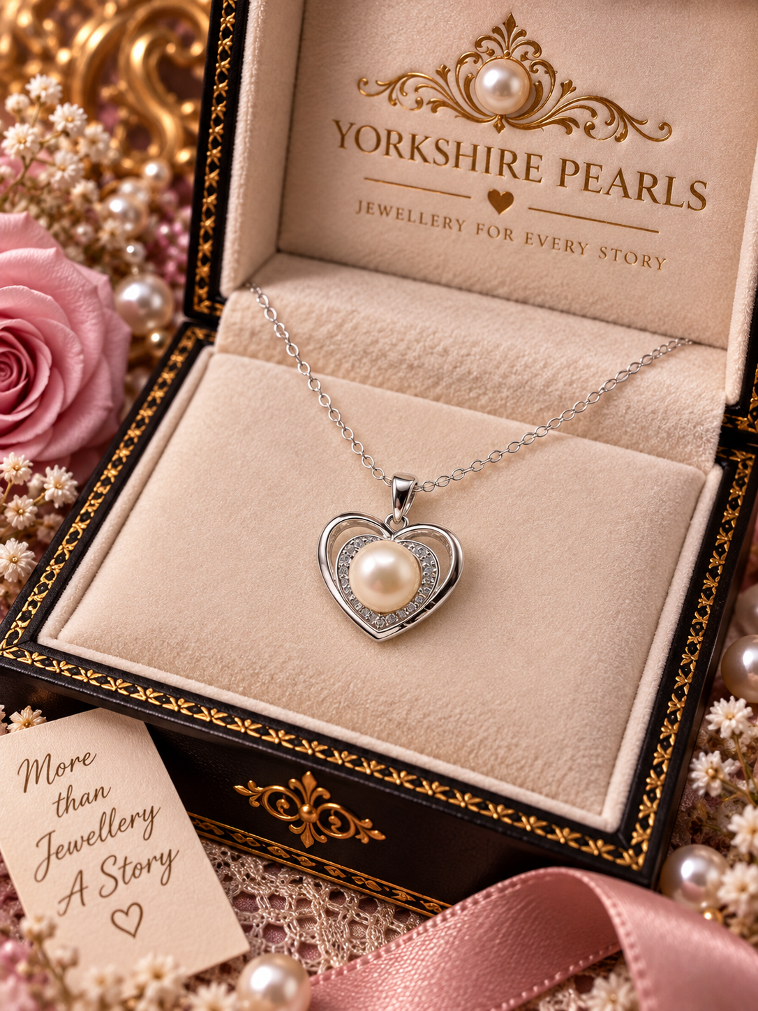 Loves Embrace Pearl Pendant