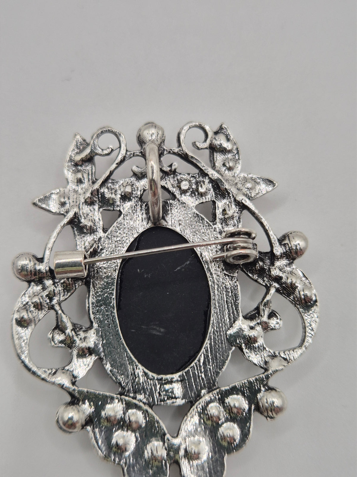 King Pearl Cameo Brooch