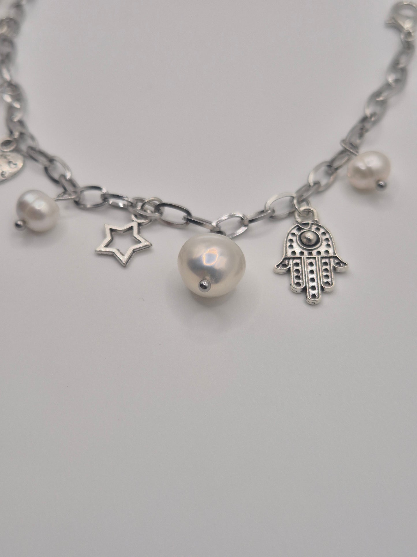 Made With Love Pearl Charm Bracelet