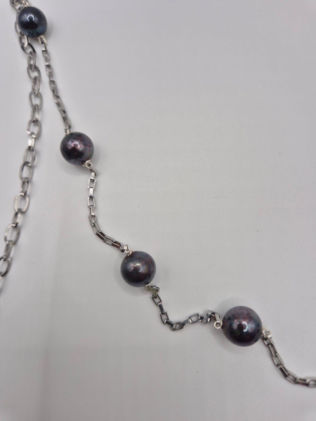 Midnight Talisman Pearl & Charm Necklace