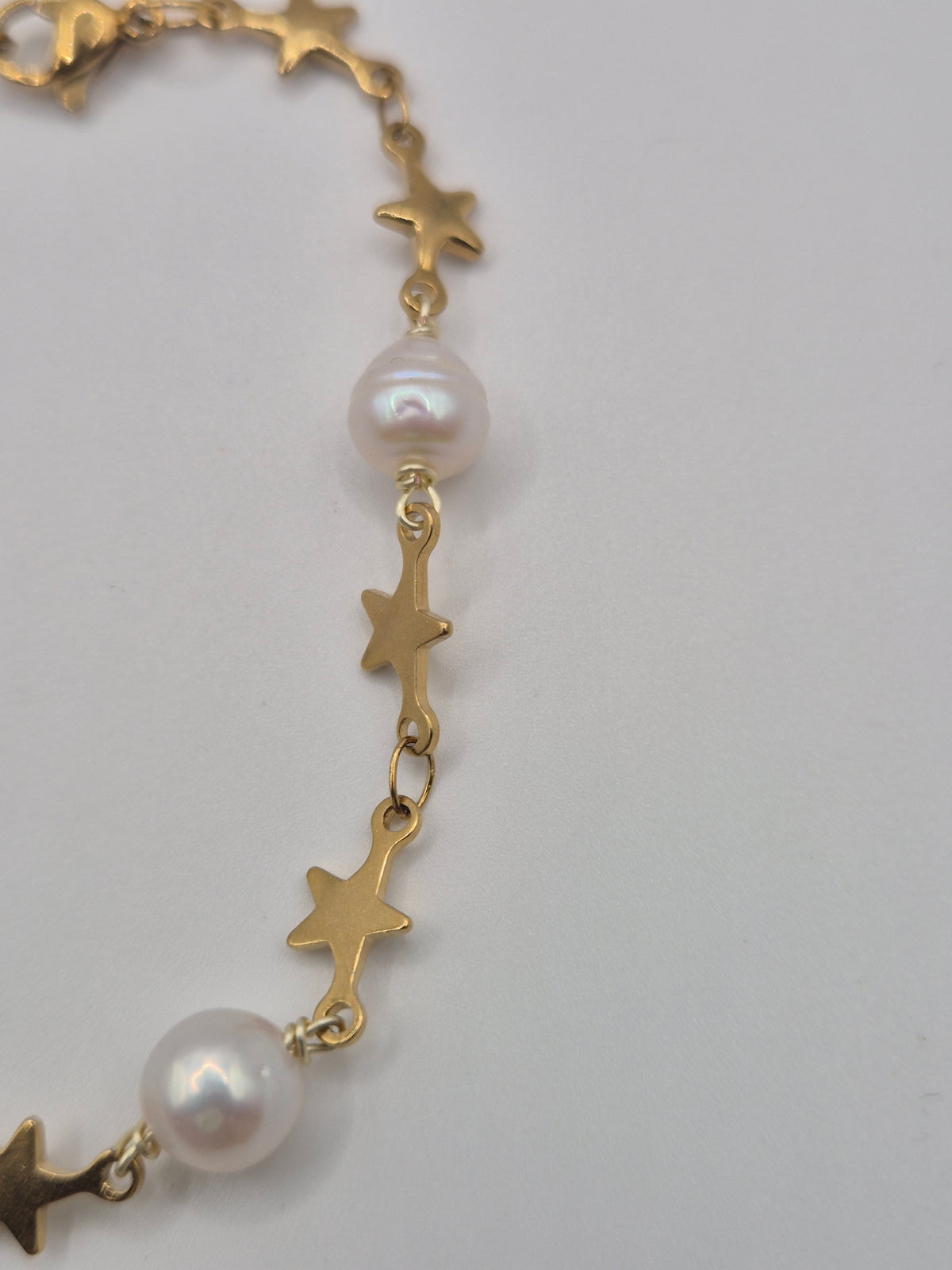 Golden Star & Pearl Anklet