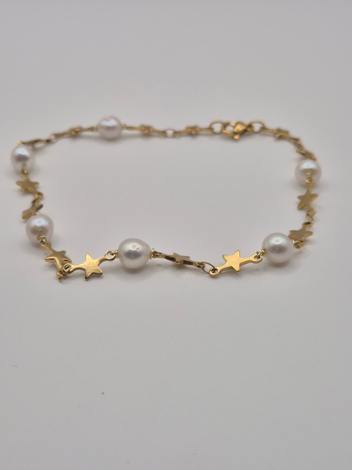 Golden Star & Pearl Anklet