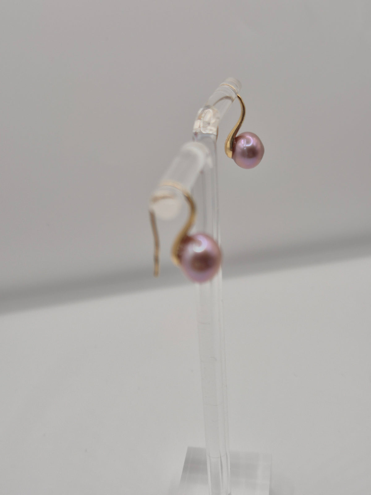 Golden Hook Pearl Earrings