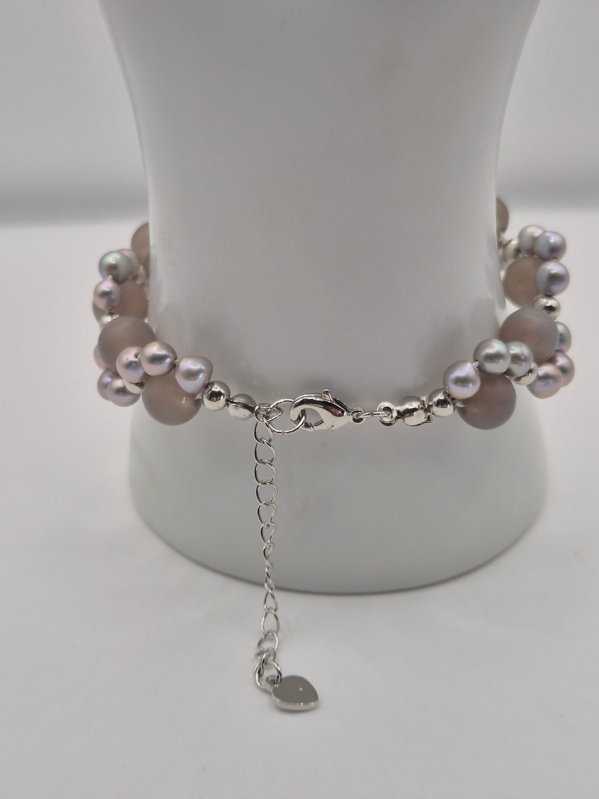 Drusy Agate & Pearl Bracelet