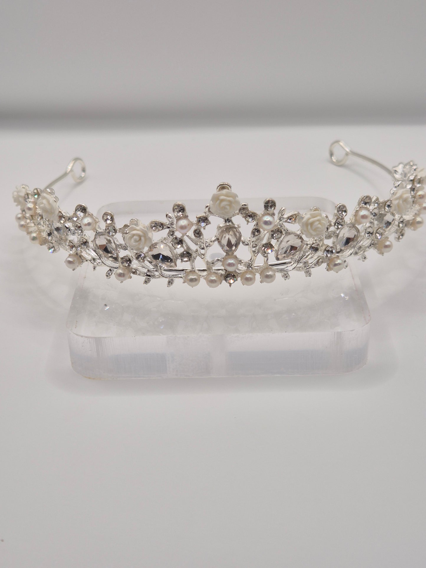 Ivory Rose Pearl Tiara